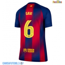 Camisa de time de futebol Barcelona Paez Gavi #6 Replicas 1º Equipamento Feminina 2025-26 Manga Curta